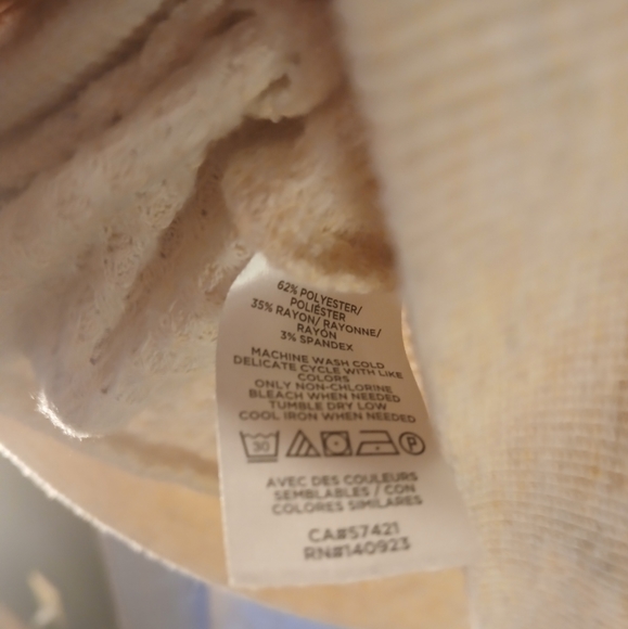 LOFT WOMEN'S SMALL LONG-SLEEVE WHITE TOP - Picture 4 of 4